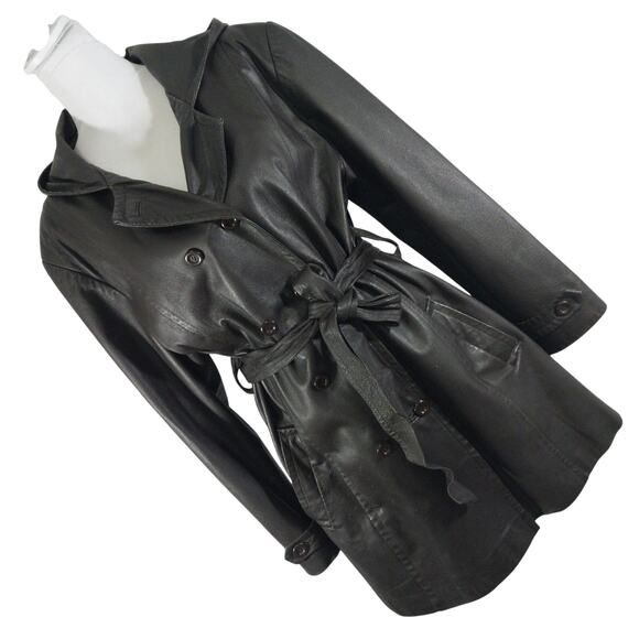 Giorgio Sant'Angelo Jackets & Blazers - GIORGIO ST. ANGELO! DEEPEST ESPRESSO BROWN BELTED TIE WAIST JACKET, COAT! SZ XL